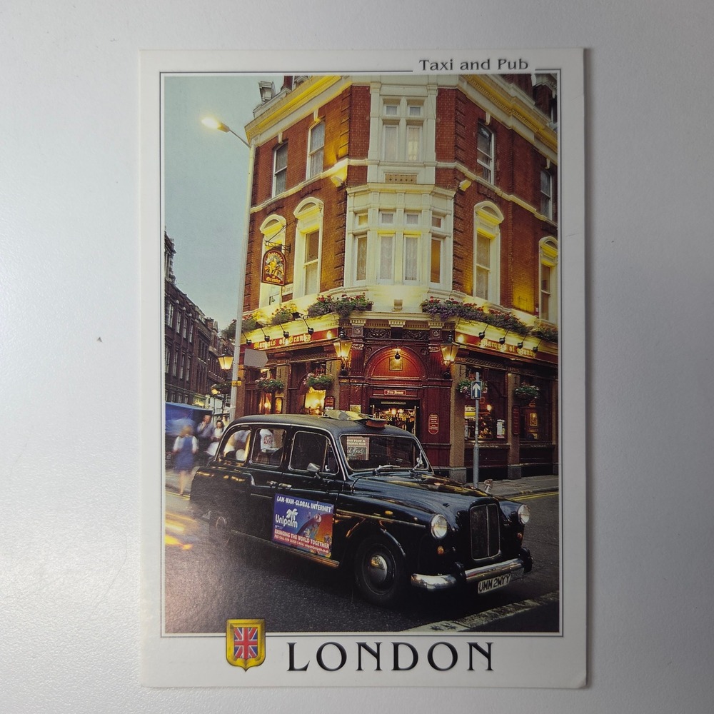 London Postcard Taxi and Pub Marquis of Granby FISA Golden Shield 550